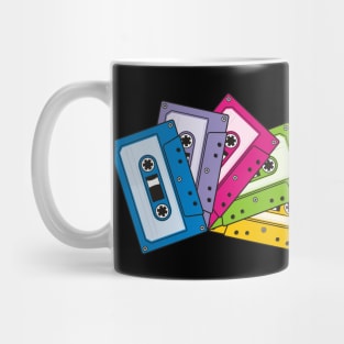 Colorful Audio Tapes Mug